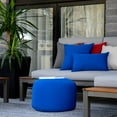 thumbnail image 2 of Dotcom Soleil Bean Bag Round Ottoman/Pouf - Waterproof, Fade-Resistant Footrest for Indoor/Outdoor - Filled with High-Density Polystyrene , Double-Stitched Seam, 2 of 7