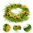 thumbnail image 2 of SENSETH Artificial Flower Wreath Simulation Flowers Garland Wreath for Home Door Decor, 2 of 8