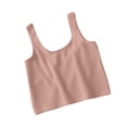 thumbnail image 6 of WRKEKC Pajamas for Women Set Seamless Ribbed Tank and Soft Jersey Shorts Pajamas Loungewear Sleep Set Home Wear, 6 of 7