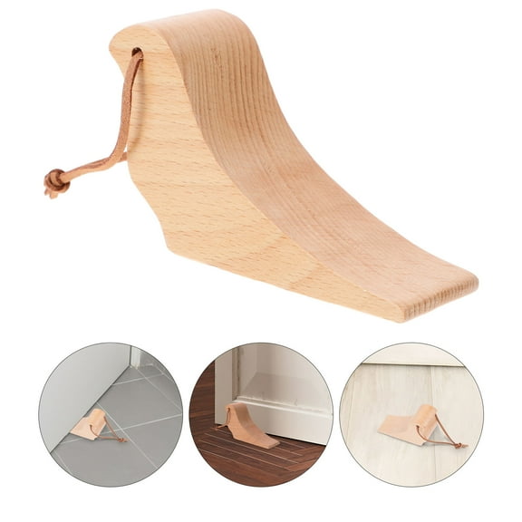 WHAMVOX Rustic Wooden Doorstop Door Wedge Stopper Home Decorative Bird Door Stopper