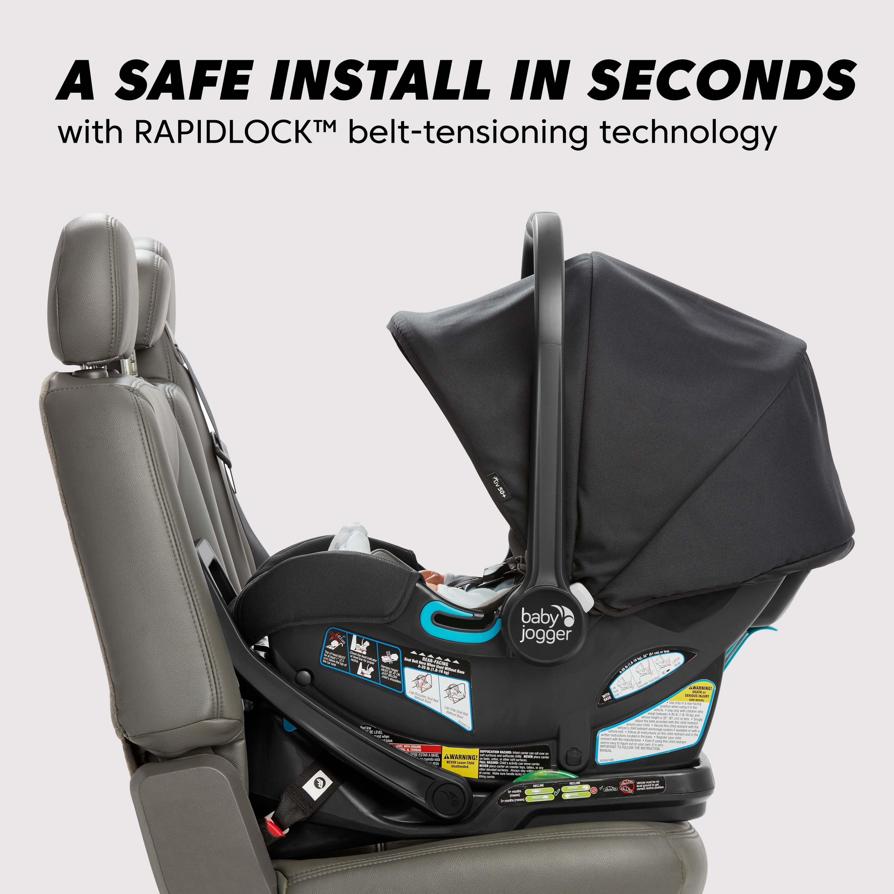 det kan Mig selv Kør væk Baby Jogger City GO AIR Car Seat, Seacrest - Walmart.com