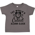 thumbnail image 3 of Inktastic The Worlds Cutest Alarm Clock Boys or Girls Toddler T-Shirt, 3 of 5