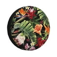 thumbnail image 1 of Balery Watercolor Tropical Flowers Cubiertas para Neumáticos - Protector Resistente para Neumáticos de Camioneta, SUV, Remolque, Camper y RV-15 inch, 1 of 6
