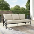 thumbnail image 2 of Afuera Living Metal/Polyester Outdoor Sofa in Oatmeal/Oil Rubbed Bronze, 2 of 15