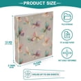 thumbnail image 4 of Three Ring Binder Butterfly Soft Colors 1.5 Inch Round Binder D-Rings for Office Supplies and More, 4 of 10