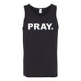 thumbnail image 2 of Wild Bobby Pray. Inspirational/Christian Men Graphic Tank Top, Black, Small, 2 of 5
