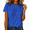 1-Blue, variant on Cozymy Women's Cute Astronaut Planet Balloons T-Shirts Crewneck Short Sleeve Kawaii Space Print Tees Trendy Cosmic Art Tops