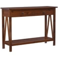 thumbnail image 1 of Linon Titian Wood One Drawer Console Table in Brown, 1 of 14