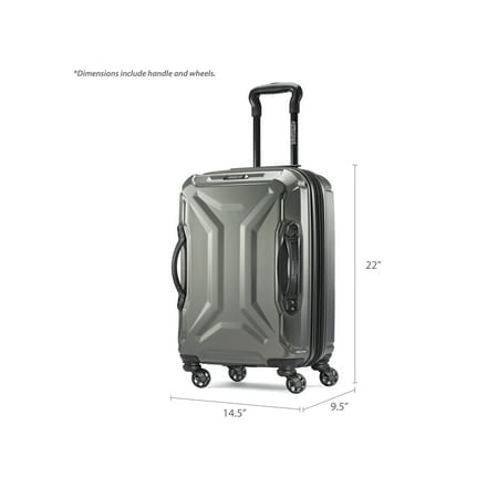 flaskehals fantastisk dødbringende American Tourister Cargo Max 21" Hardside Carry-on Spinner Luggage Single  Piece - Olive - Walmart.com