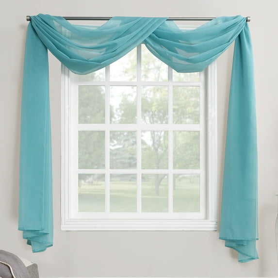 No. 918 Juliette Voile Sheer Window Curtain Scarf