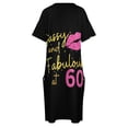 thumbnail image 4 of Vestido holgado informal con bolsillo para mujer traje de noche para ocasiones especiales 60 cumpleaños, 4 of 6