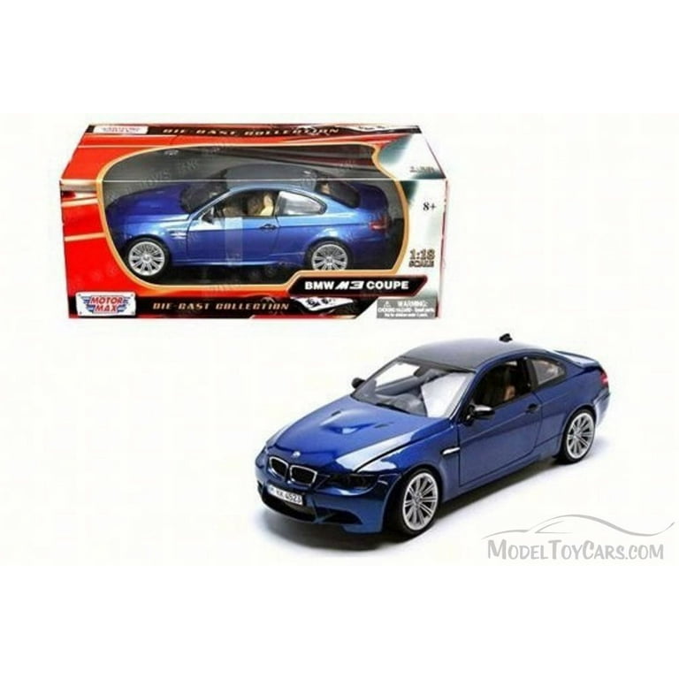 BMW M3 Coupe 1/18 ダイキャスト BMW M3 Coupe, Blue - Motor Max 73182 - 1/18 Scale Diecast