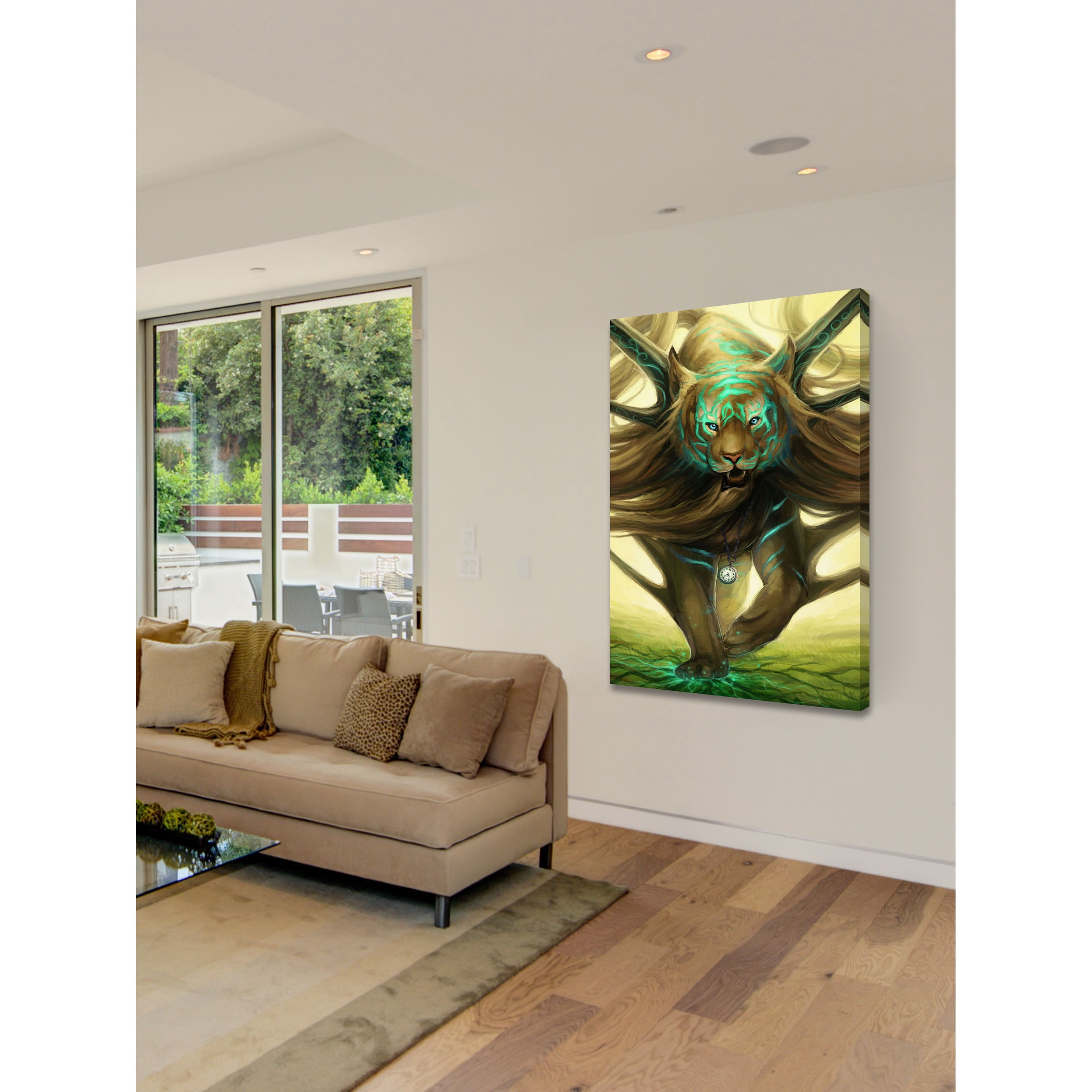 Marmont Hill "Godly Tigers 1" Painting Print on Canvas