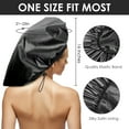 thumbnail image 5 of Auban Extra Large Shower Cap, Double-Layer Waterproof Reusable, XL Satin Lining Shower Bonnet for Women Thick, Long Hair, Locs, Braids(Adjustable), 5 of 8