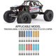 thumbnail image 2 of Amortiguador Trasero Delantero Bewildely Aleación de Aluminio 1/10 Axial SCX10 D90 TRX4 TF2 CC01 Capra Rojo, 2 of 6