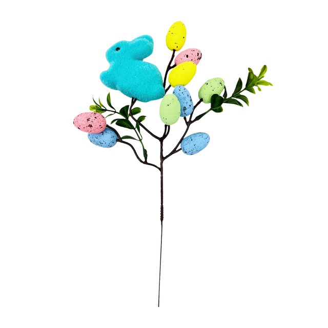 Easter Egg and Bunny Spring Decor Branches Artificial Stems Twig for Table Centerpieces Mantel Entryway Decorations Easter Party Home Floral Arrangement 