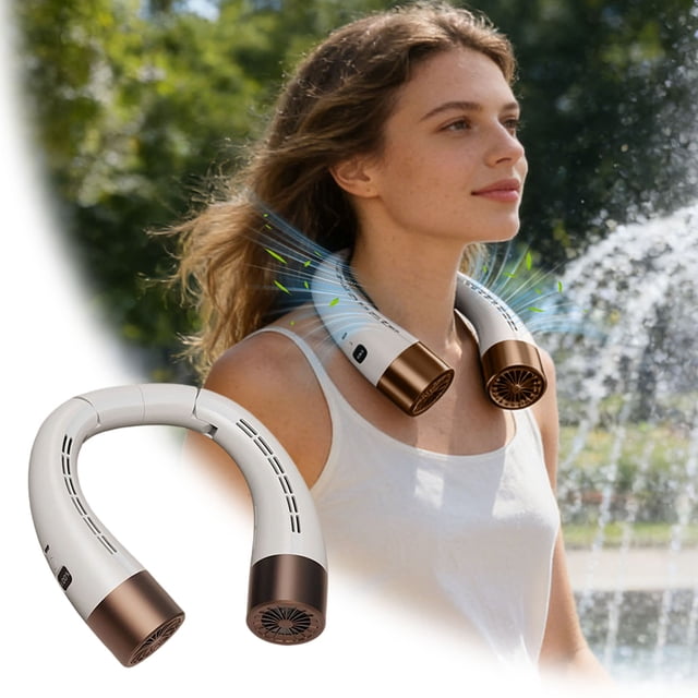 Tong Fans Portable Hand Bladeless Fan 3 Speeds Leafless Fan With Rechargeable For Camping Quiet