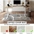 thumbnail image 4 of Office Chair Mat for Hardwood & Tile Floor 36"x48",Modern Boho Abstract Black Computer Chair Mat for Rolling Chairs, 4 of 13