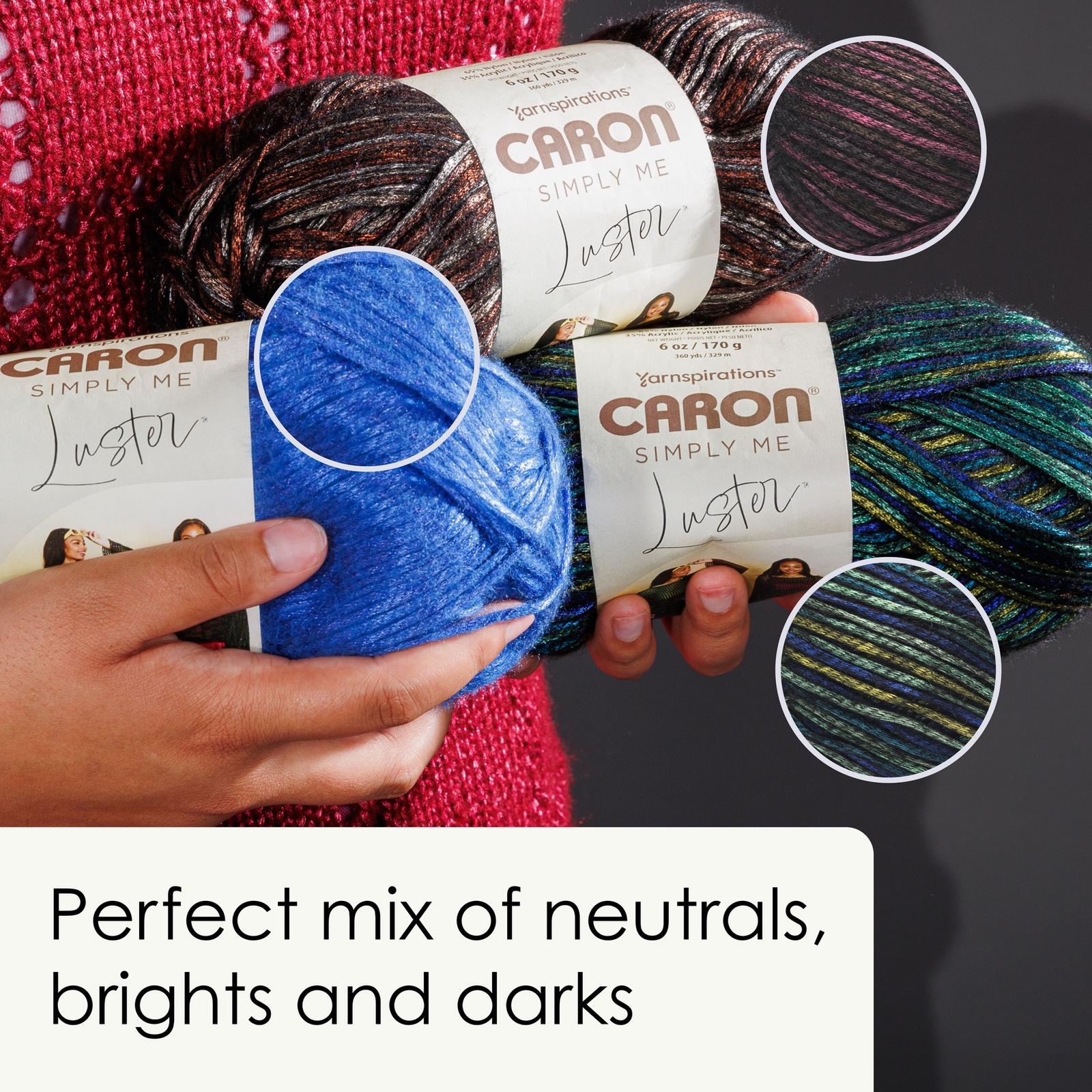 Caron® Simply Me Luster™ #4 Worsted (Medium) Blend Yarn, Sable 6oz/170g 360 Yards