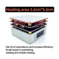 thumbnail image 6 of 1PC 65W Mini Hot Plate SMD Preheater Preheating Rework Station PCB Board Soldering Desoldering Heating LED Strip Repair Tool ,Accurate Temperature, 6 of 6