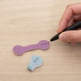 U Brands 12ct Writable Hook & Loop Cord Labels, Urban Bloom Colors ...