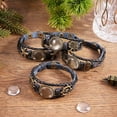thumbnail image 6 of 4Sets Leather Bracelet Making Kit Multilayer Rope Bangle Cuff Wristband with Blank Alloy Cabochon Bezel Tray Clear Glass Cabochon, 6 of 9
