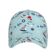 thumbnail image 2 of Balery Baseball Cap Adjustable Size for Running Workouts and Outdoor Activities All Seasons Dad Hat(Sailboats Anchors), 2 of 9