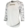 thumbnail image 2 of Women's Concepts Sport White/Gray LAFC Composite 3/4-Sleeve Raglan Top, 2 of 4
