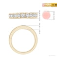 thumbnail image 5 of ANGARA IGI Certified Lab Grown 1.04 Ct Nine Stone Diamond Wedding Ring for Women in 14K Yellow Gold (Size-3.1mm| Color-F-G| Clarity-VS) | Anniversary, Jewelry Gift for Women | Lab-Grown Diamond Ring, 5 of 7