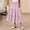 Pink, variant on Cethrio Girls Midi Skirts, Elastic Waist Below the Knee Summer Casual Dancing Skirts Pink Size 10-12