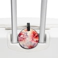 thumbnail image 3 of Petal Flower 2Pcs PU Leather Round Luggage Tags with Privacy Cover and Name ID Tag for Suitcase, Handbags, Backpacks, School Bags, 3 of 6