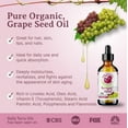 thumbnail image 2 of Cold-Pressed Grape Seed Oil 100% Pure Skin Hair Massage Moisturizer Carrier, 2 of 8