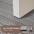 thumbnail image 5 of SIXHOME 2'x6' Runner Indoor Door Mat Welcome Mat Non Slip Woven Texture Low Profile Dirt Traper Entryway Runner Rug for Inside Entry Garage Kitchen Hallway Patio Gray, 5 of 9
