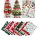 thumbnail image 5 of Paquete de tela de algodón para tapicería de vestidos y manualidades con cuadrados navideños de costura 10 piezas, 5 of 6