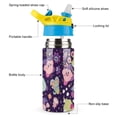 thumbnail image 3 of Kirby Character Kid's Insulated Water Bottle With Straw Vacuum Stainless Steel Cup Leak-Proof Toddler Thermoses Water Cup For Children, 3 of 8