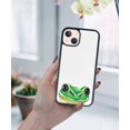thumbnail image 5 of FINCIBO Soft Rubber Protector Cover Case for Apple iPhone 13 6.1" 2021 (NOT FIT Apple iPhone 13 mini 5.4" 2021/iPhone 13 Pro 6.1" 2021/iPhone 13 Pro Max 6.7" 2021), Green Frog, 5 of 5