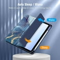 thumbnail image 5 of Fintie Hybrid Slim Case for iPad (A16) 11th Generation 11 Inch (2025), iPad 10th Generation 10.9 Inch (2022), with Clear Transparent Back, Ocean Marble, 5 of 11