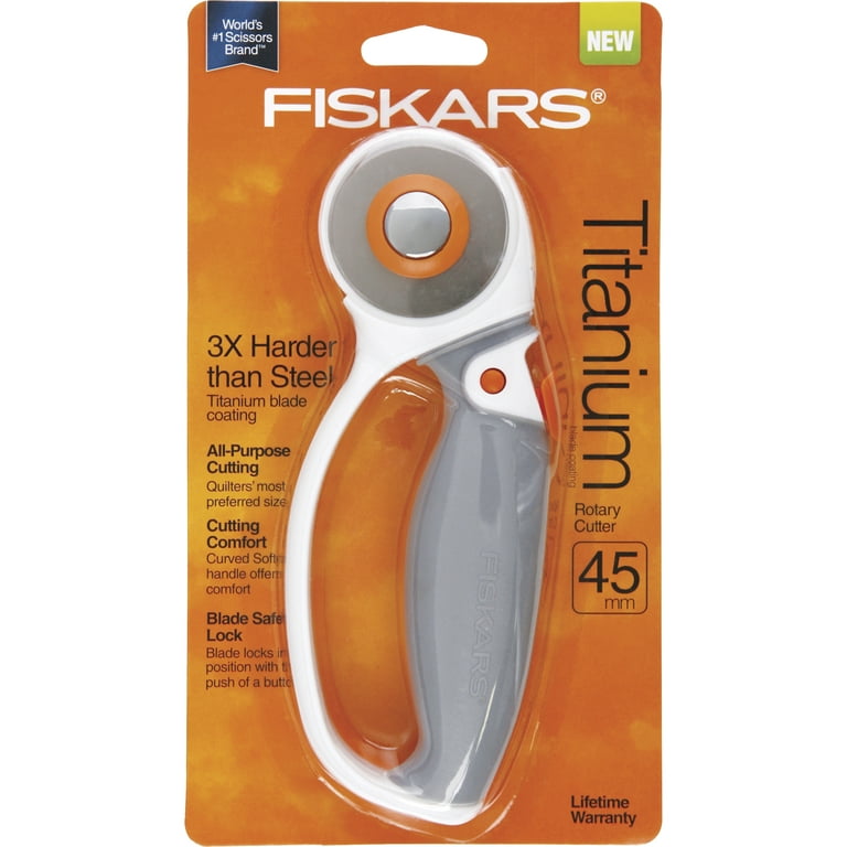 Fiskars Titanium Easy Blade Change Rotary Cutter (45 mm)