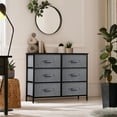 thumbnail image 5 of Extra Wide Dresser Organizer With 6 Drawers - Black, 5 of 8