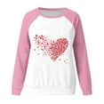 thumbnail image 5 of Fewfanhot Women's Clothing Valentine's Day Women's Funny Love Heart Graphic Shirt - Casual Long Sleeve Pullover Top, 5 of 5