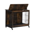 thumbnail image 5 of M optimized 38/23 Inch Dog Crate Dog Kennel Wooden Dog Crate End Table Metal Mesh Dog Cage with Removable Tray Adjustable Wheel for Small Medium Large Dogs, 5 of 9