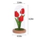 thumbnail image 3 of Yhmxh Utensilios de cocina Lámpara de noche con tulipanes, hecha a mano, ingeniosa lámpara de mesa para dormitorio con flores, ideal para niños, niñas y parejas. Muebles para cocina, 3 of 6