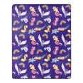 thumbnail image 3 of My Little Pony Cute Rainbow Dash Kids Silk Touch Throw Blanket with Plush Hugger, 3 of 7