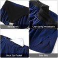 thumbnail image 4 of Graflsoa Men's Quick-Dry Running Shorts with Anti-Chafing Design, Built-In Liner, Rear Pocket, Lightweight & Breathable for Gym & Sports, Black, Size M (DK80025#), 4 of 6