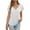 White, variant on Tops for Women Plus Size Solid Color Short Sleeved V-neck Casual Loose T-shirt Pink L