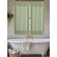 thumbnail image 6 of Sage Green Geometric Living Room Curtains 72 Inches length, Green Greek Key Design Burlap Modern Art Window Treatment Curtain Drapes, Light Filtering Drapes for Bedroom, 52"x72", 2 Panels, 6 of 7