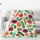 thumbnail image 1 of Fotbe Vegetables Manta de Franela Acolchonada con Estampado, Súper Suave y Esponjosa, Extra Grande para Sofá, Cama, Uso Todo el Año-50"x40", 1 of 7