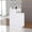 White, variant on Haooyeah Reception Desk with Lockable Drawers, Front Counter with Storage & Cable Management Hole for Office, Store, Hotel, White