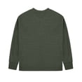 thumbnail image 4 of Ahabrexf Long Sleeve Shirts for Boys, Solid Color Waffle Knit Henley Round Neck Casual Daily Wear Long Sleeve Top, 1 Pc, 4 of 6