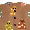 thumbnail image 7 of Stralyhd Womens Cardigan Halloween Plus Size Novelty Cartoon Ghost Knitted Sweater Long Sleeve Button Up Loose Casual Fall Trendy Outerwear Tops Brown L, 7 of 7